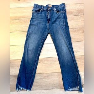 MOTHER jeans.Insider crop fray. Gently worn - good condition! Wash Girl Crush